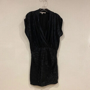 Rachel Rachel Roy Black V-Neck Dress Size Medium EUC